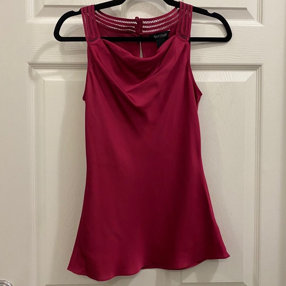 Silky blouse magenta